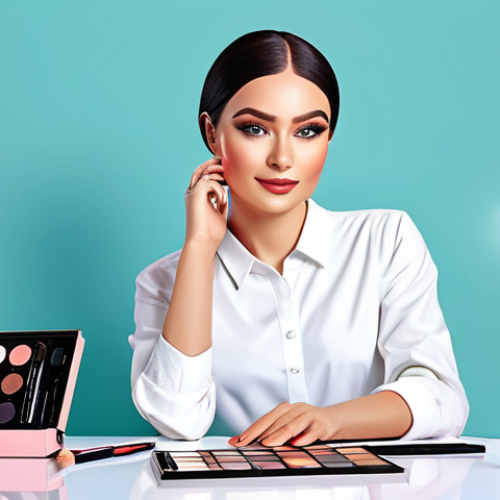 Home 7 Trendy Beauty Blogger Illustration**
"A stylish and professional beauty blogger in a modest and fashionable outfit, fully clothed, demonstrating makeup techniques in a bright, modern studio, safe for work, appropriate content, perfect anatomy, natural proportions, high-quality digital art, clean lines, vibrant colors, professional lighting, family-friendly, inspired by popular Russian beauty influencers."
**